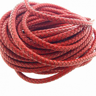 Leer Rood 6mm 20cm